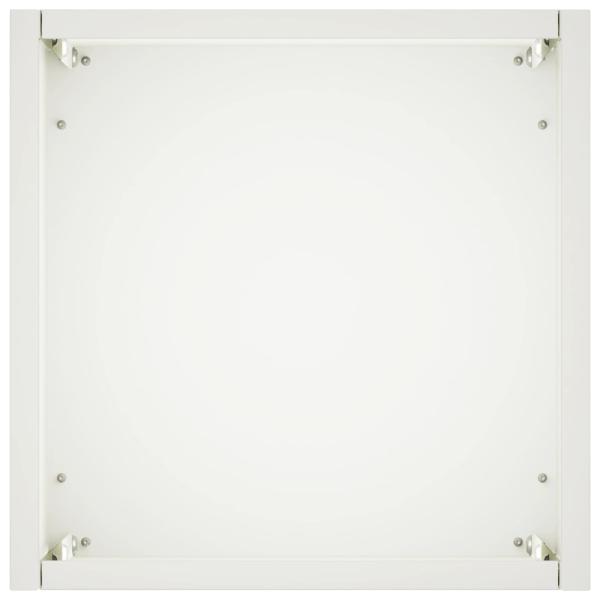 Garten-Pflanzgefäß Weiß 20 x 20 x 50 cm Kaltgewalzter Stahl
