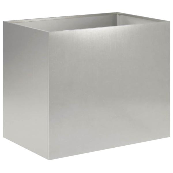 Garten-Pflanzgefäß Silber 60 x 40 x 50 cm Edelstahl