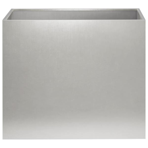 Garten-Pflanzgefäß Silber 60 x 40 x 50 cm Edelstahl