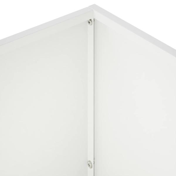 Garten-Pflanzgefäß Weiß 60 x 30 x 50 cm Kaltgewalzter Stahl