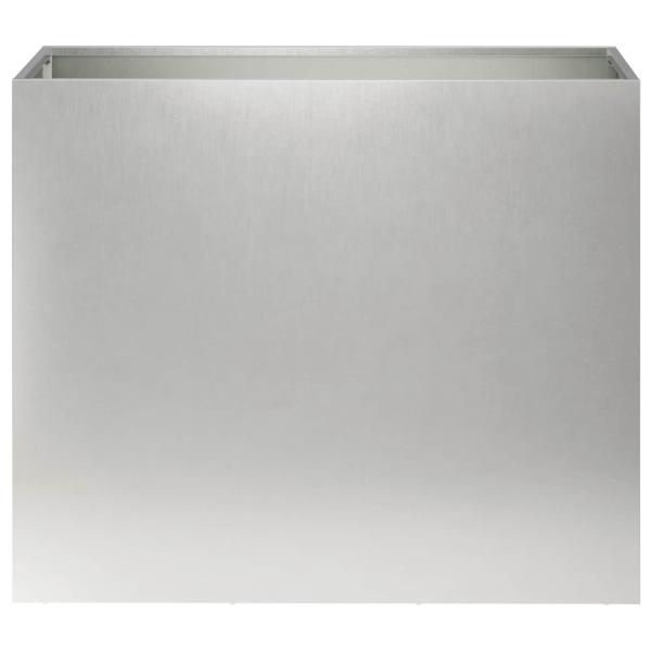 Garten-Pflanzgefäß 2 stk. Silber 60 x 30 x 50 cm Edelstahl