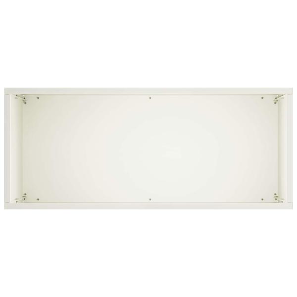 Garten-Pflanzgefäß Weiß 50 x 20 x 40 cm Kaltgewalzter Stahl