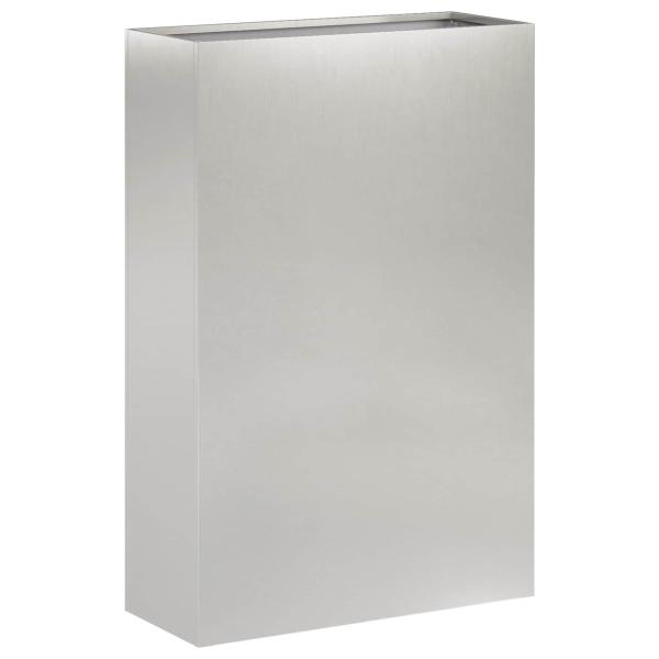 Garten-Pflanzgefäß Silber 40 x 20 x 75 cm Edelstahl