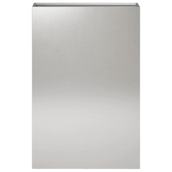 Garten-Pflanzgefäß Silber 40 x 20 x 75 cm Edelstahl