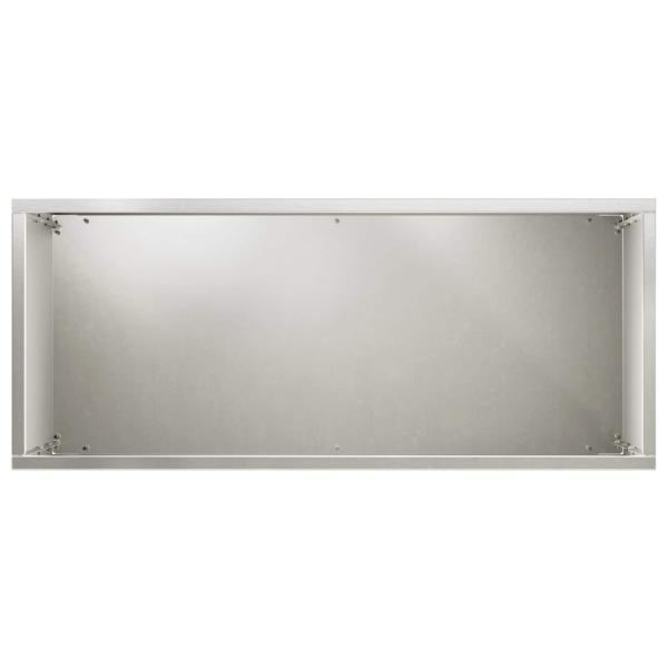 Garten-Pflanzgefäß Silber 40 x 20 x 75 cm Edelstahl