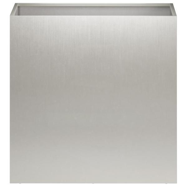 Garten-Pflanzgefäß 2 stk. Silber 50 x 30 x 40 cm Edelstahl