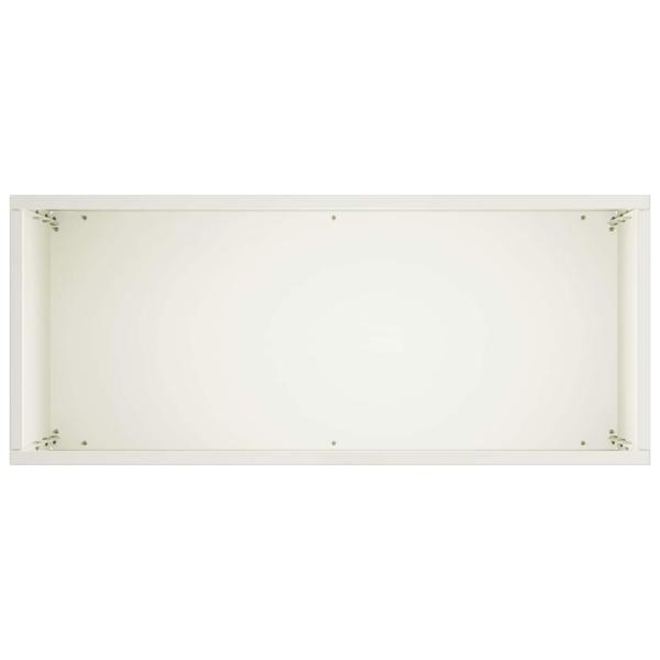 Garten-Pflanzgefäß Weiß 40 x 20 x 75 cm Kaltgewalzter Stahl