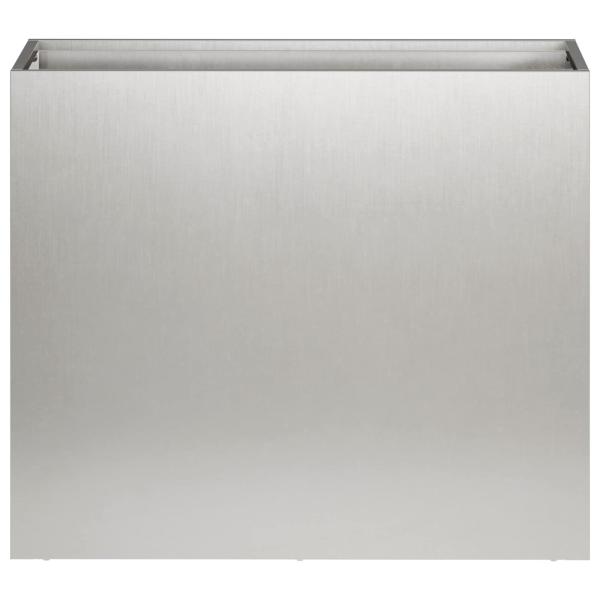 Garten-Pflanzgefäß Silber 50 x 20 x 40 cm Edelstahl