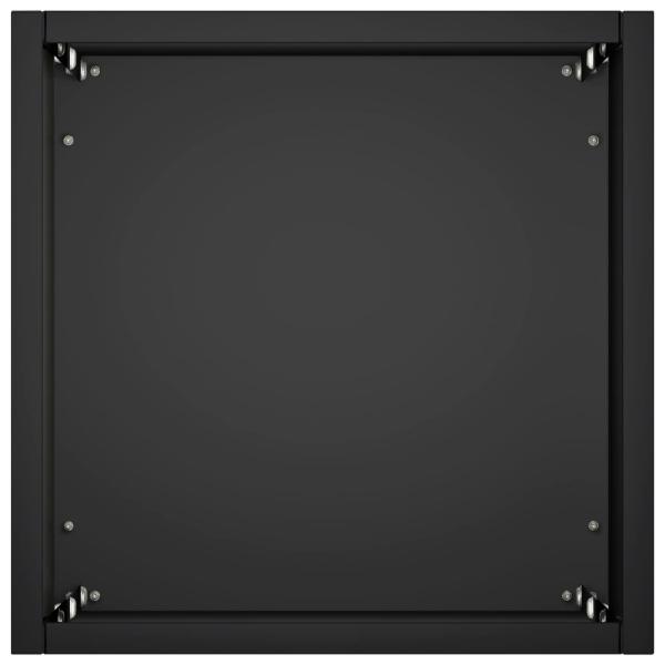 Garten-Pflanzgefäß 2 stk. Schwarz 20 x 20 x 75 cm