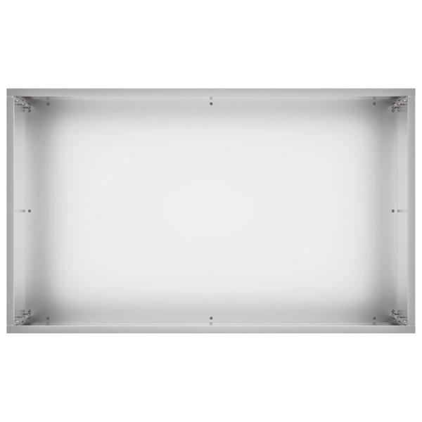 Garten-Pflanzgefäß Silber 50 x 30 x 50 cm Verzinkter Stahl