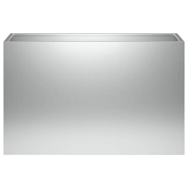 Garten-Pflanzgefäß Silber 80 x 30 x 40 cm Verzinkter Stahl