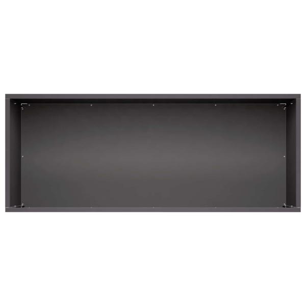 Garten-Pflanzgefäß Schwarz 80 x 40 x 40 cm Kaltgewalzter Stahl