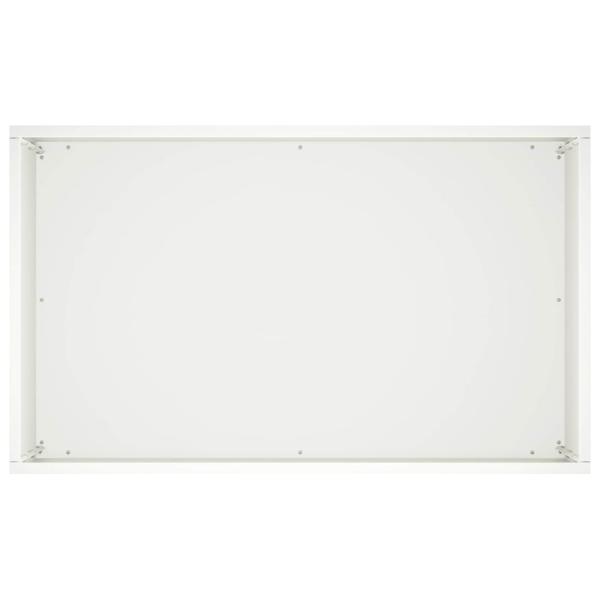 Garten-Pflanzgefäß Weiß 50 x 30 x 50 cm Kaltgewalzter Stahl