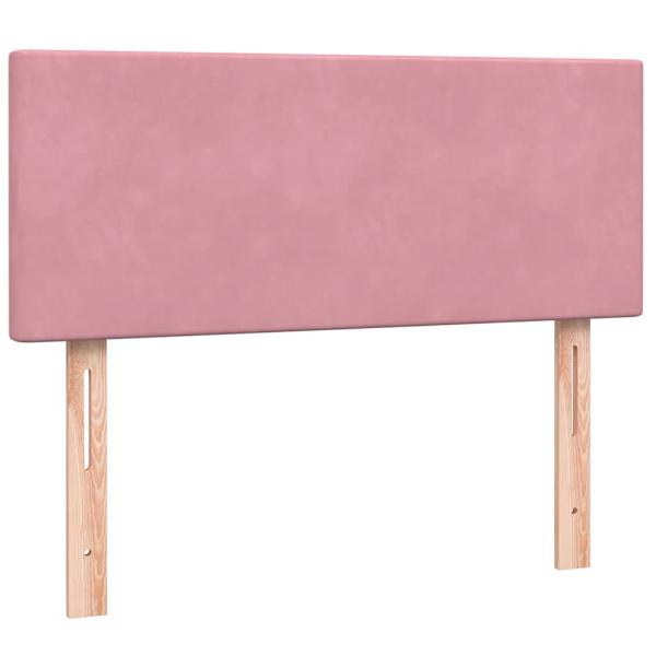 Boxspringbett mit Matratze Rosa 120x220 cm Samt
