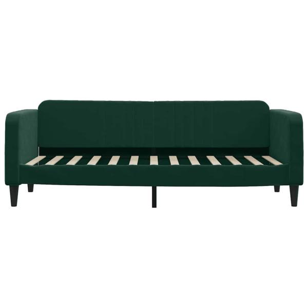 Tagesbett Ausziehbar mit Schubladen Dunkelgrün 80x200 cm Samt