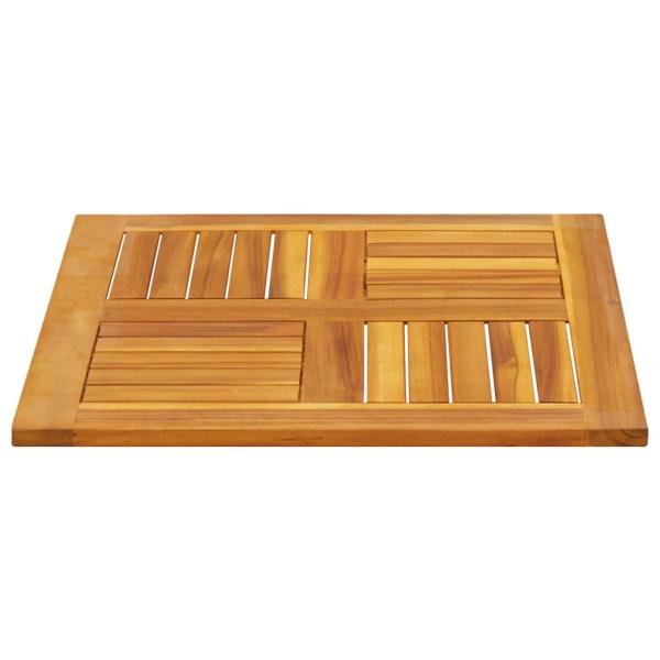 Tischplatte 60x60x2 cm Quadratisch Massivholz Akazie