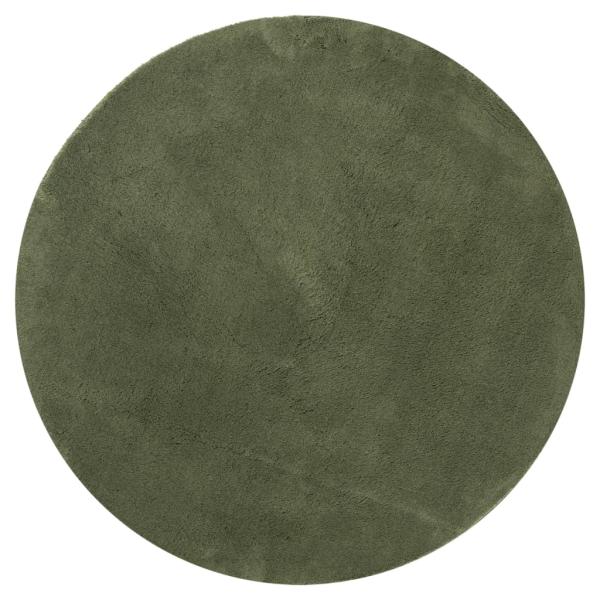 Rug HUARTE Green Ø 160 cm 100% Polyester Flach
