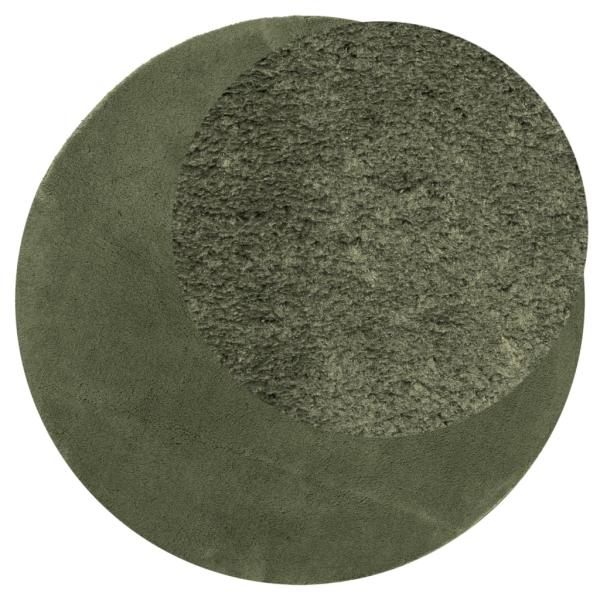 Rug HUARTE Green Ø 160 cm 100% Polyester Flach