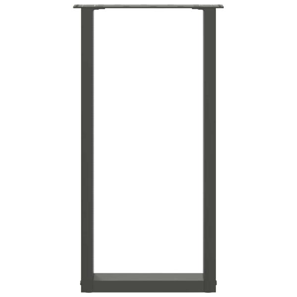 Konsolentischbeine U-Form 2 Stk. Anthrazit 28x(72-73) cm Stahl