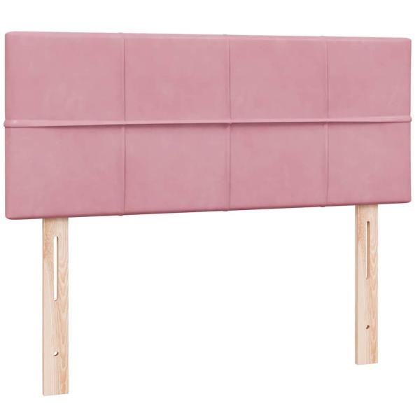 Boxspringbett mit Matratze Rosa 120x220 cm Samt