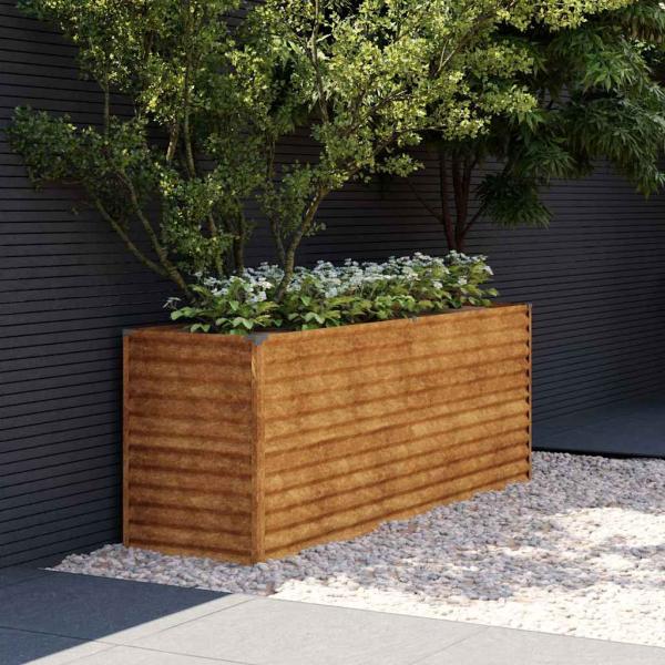 ARDEBO.de - Garten-Hochbeet 196 x 50 x 69 cm Cortenstahl