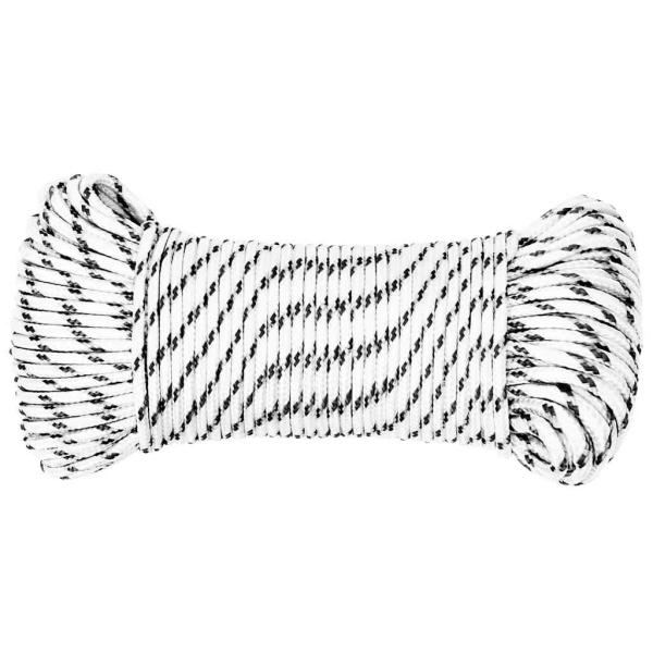 Bootsseil Geflochten Weiß 4 mmx25 m Polyester