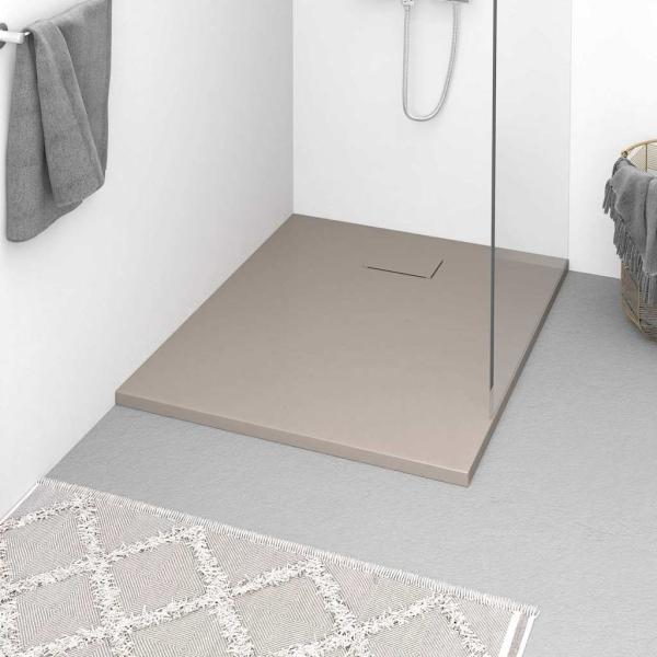 ARDEBO.de - Duschwanne SMC Braun 100x80 cm