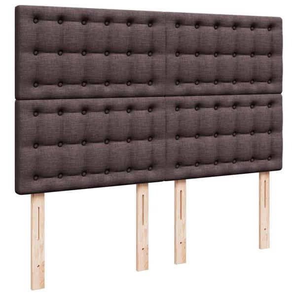 Ottoman-Bett mit Matratze Dunkelbraun 140x200 cm Stoff