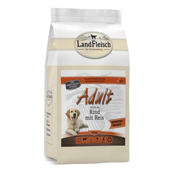 ARDEBO.de LandFleisch Dog Trocken Adult Rind mit Reis 10kg