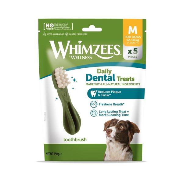ARDEBO.de Whimzees Hundesnack Trial Pack Zahnbürste M