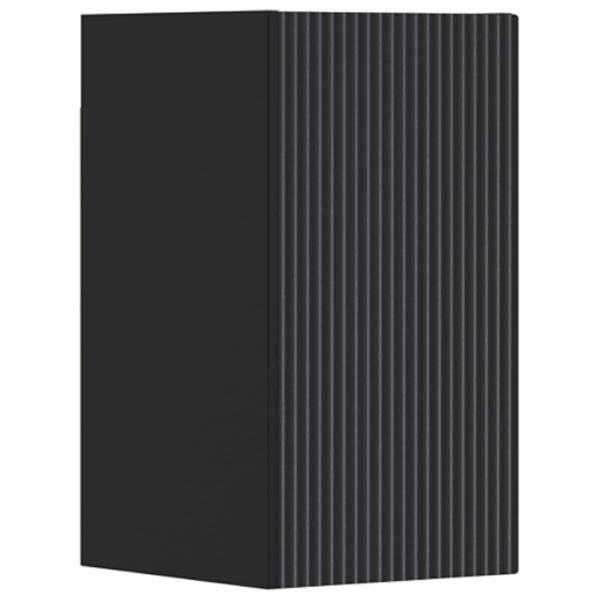 Badezimmermöbel-Set 3 stk. Schwarz 33 x 34,5 x 160 cm