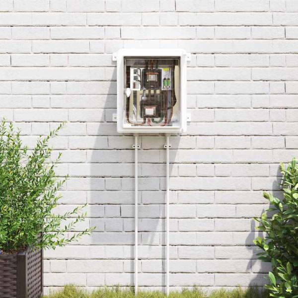 ARDEBO.de - Steuerungsschrank Grau 37 x 16,5 x 35 cm ABS Kunststoff