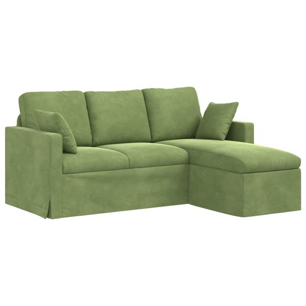 Sofa Hellgrün 178 x 134 x 80 cm Samt