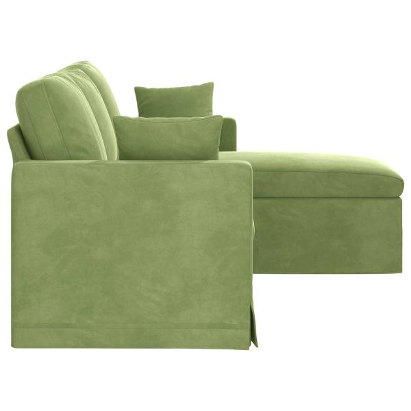 Sofa Hellgrün 178 x 134 x 80 cm Samt