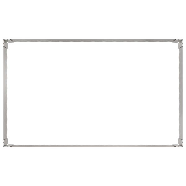 Raseneinfassung 4 stk. 100 x 60 x 35 cm Stahl Silber