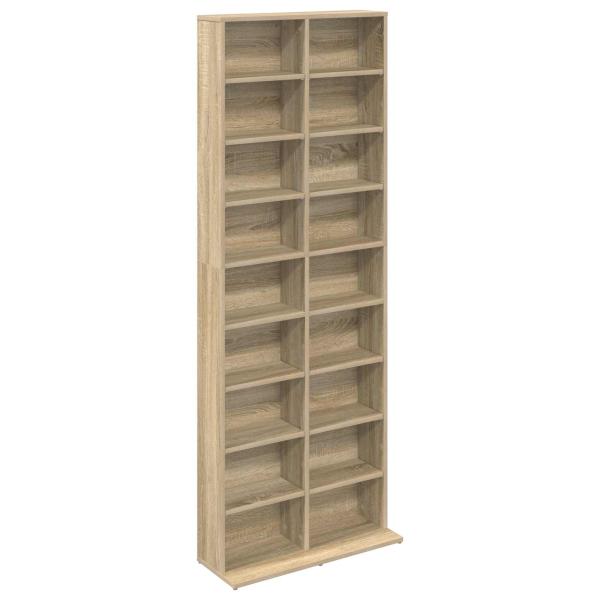 CD Regal Sonoma-Eiche 65 x 23,5 x 175 cm Holzwerkstoff