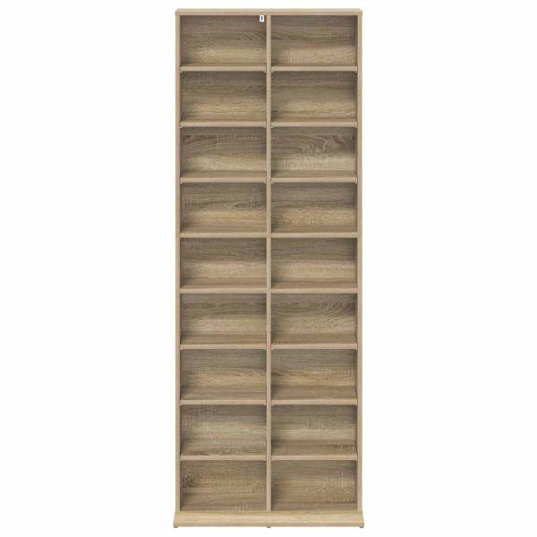 CD Regal Sonoma-Eiche 65 x 23,5 x 175 cm Holzwerkstoff