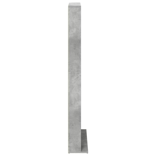 CD Regal Betongrau 65 x 23,5 x 175 cm Holzwerkstoff