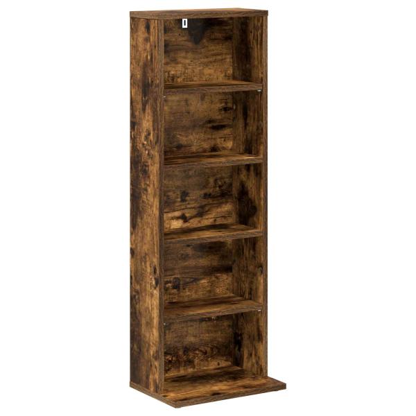 CD Regal Raucheiche 33 x 23,5 x 97,5 cm Holzwerkstoff