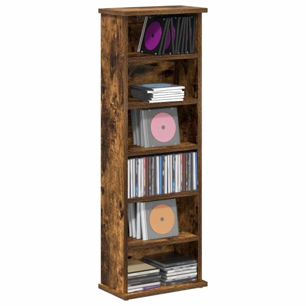 CD Regal Räuchereiche 60 x 17 x 92 cm Holzwerkstoff