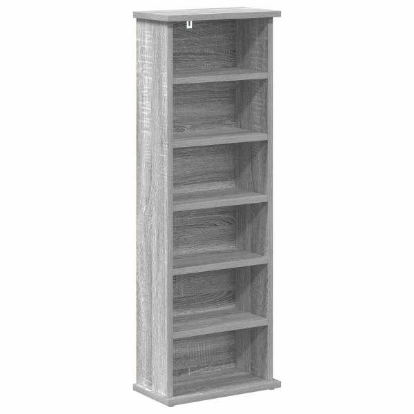 CD Regal Sonoma-Grau 60 x 17 x 92 cm Holzwerkstoff