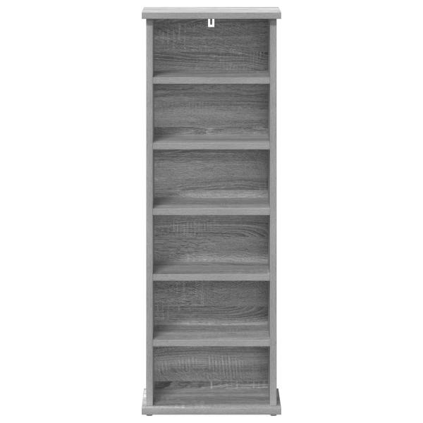 CD Regal Sonoma-Grau 60 x 17 x 92 cm Holzwerkstoff