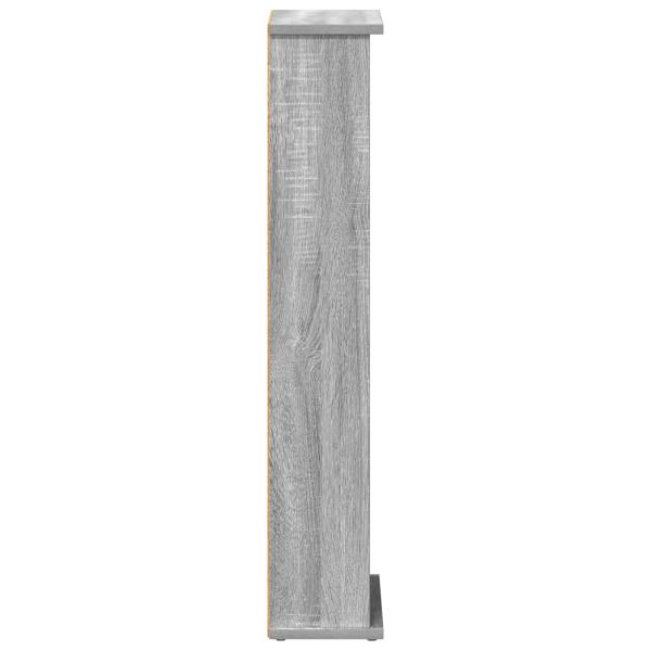 CD Regal Sonoma-Grau 60 x 17 x 92 cm Holzwerkstoff