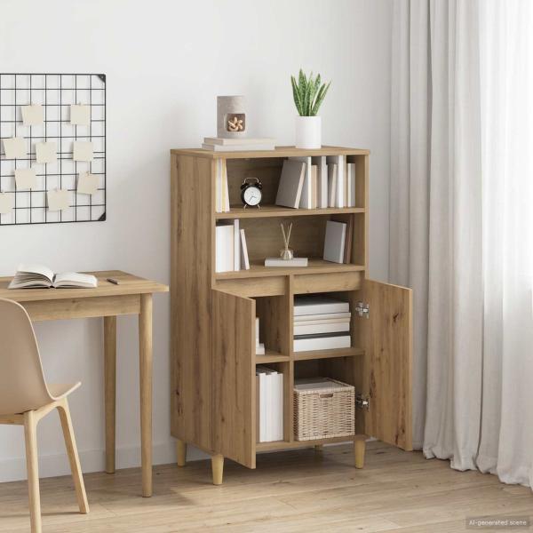 Highboard Artisan-Eiche 60 x 36 x 110 cm Holzwerkstoff