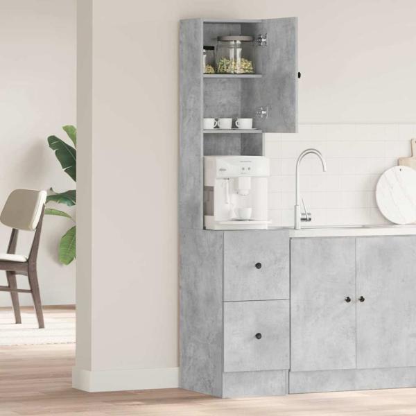Küchenschrank Grau 35 x 50 x 180 cm Holzwerkstoff