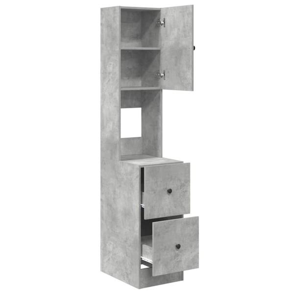 Küchenschrank Grau 35 x 50 x 180 cm Holzwerkstoff