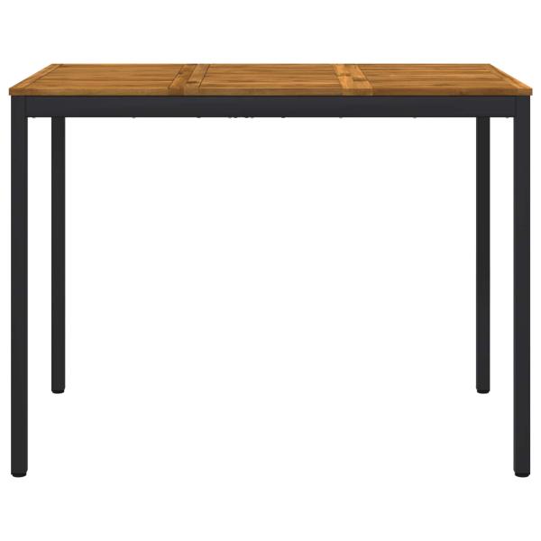 Gartenbar-Tisch Natürlich und Schwarz 141 x 80,5 x 105 cm