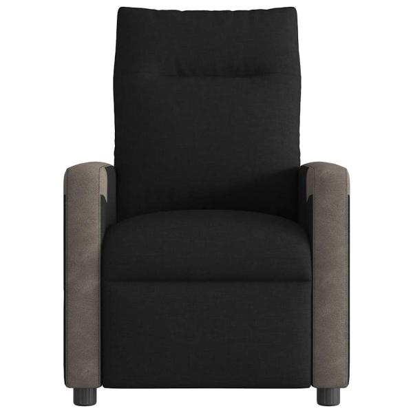Massagesessel Elektrisch Schwarz Stoff