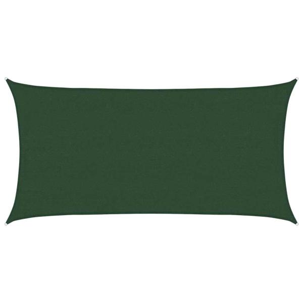 Sonnensegel 160 g/m² Dunkelgrün 4x7 m HDPE