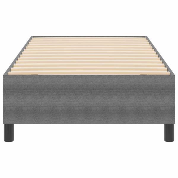 Plattformbettgestell Hellgrau 90 x 190 cm Cordstoff